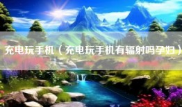 充电玩手机（充电玩手机有辐射吗孕妇）