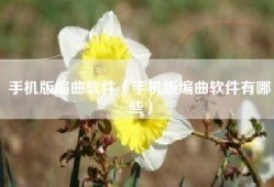 手机版编曲软件（手机版编曲软件有哪些）