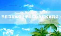 手机互联车载（手机互联车载没有微信）