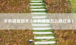 手机键盘消失（手机键盘怎么换过来）