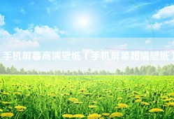 手机屏幕高清壁纸（手机屏幕超清壁纸）