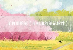 手机用的笔（手机用的笔记软件）