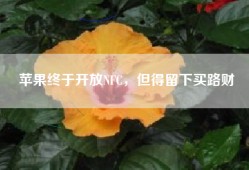 苹果终于开放NFC，但得留下买路财