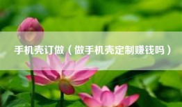 手机壳订做（做手机壳定制赚钱吗）