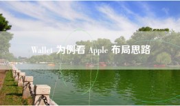 Wallet 为例看 Apple 布局思路