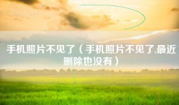 手机照片不见了（手机照片不见了,最近删除也没有）