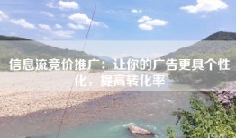 信息流竞价推广：让你的广告更具个性化，提高转化率