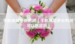 手机换屏多长时间（手机换屏多长时间可以拆皮筋）