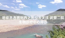 癌症患者魏则西之死引发关注 武警二院生物诊疗中心停诊