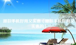 哪款手机好用又实惠（哪款手机好用又实惠的）