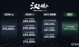 售价21.58万元起，比亚迪汉家族新车上市，实力全面提升