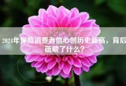 2024年保险消费者信心创历史新高，背后蕴藏了什么？