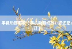 手机动画缩放（手机动画缩放0.5好还是1好）
