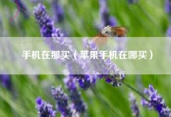 手机在那买（苹果手机在哪买）