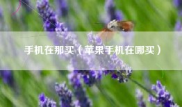 手机在那买（苹果手机在哪买）