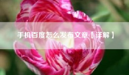 手机百度怎么发布文章【详解】