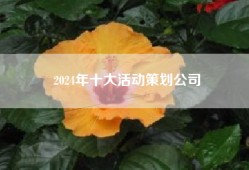 2024年十大活动策划公司