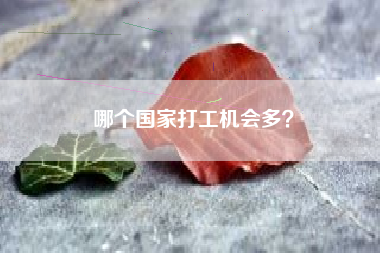 哪个国家打工机会多?